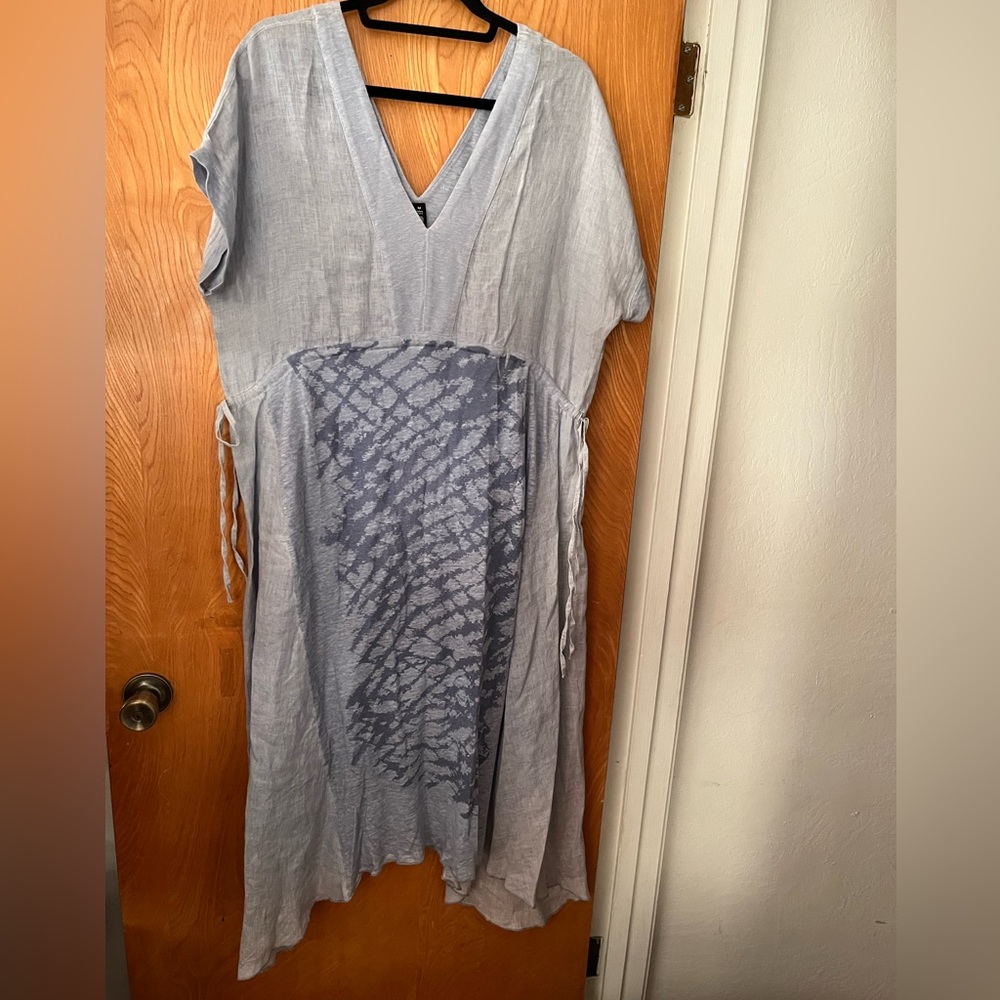 ONZ made in Italy mixed media midi dress M